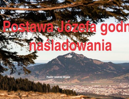 2026.03.01 | Postawa Józefa godna naśladowania