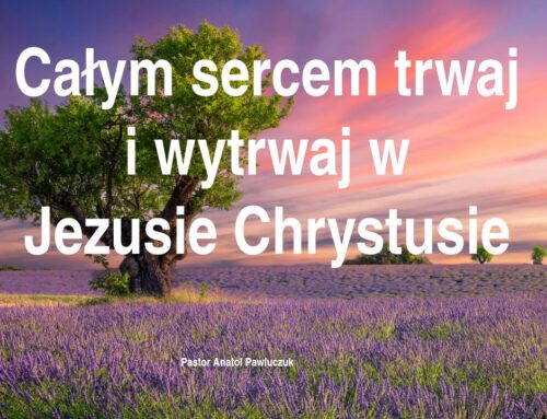 2026.07.12 | Całym sercem trwaj i wytrwaj w Jezusie Chrystusie